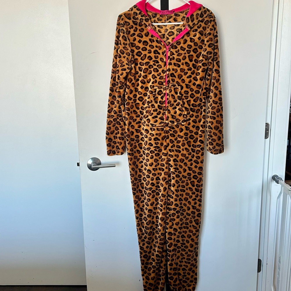 Fuzzy Cheetah Onesie